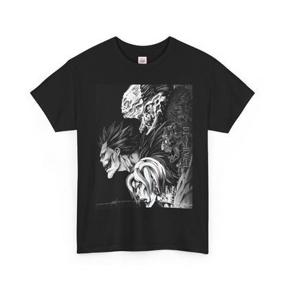 Death Note Unisex Heavy Cotton Tee - Vibrant and Stylish Design for Otaku Heads