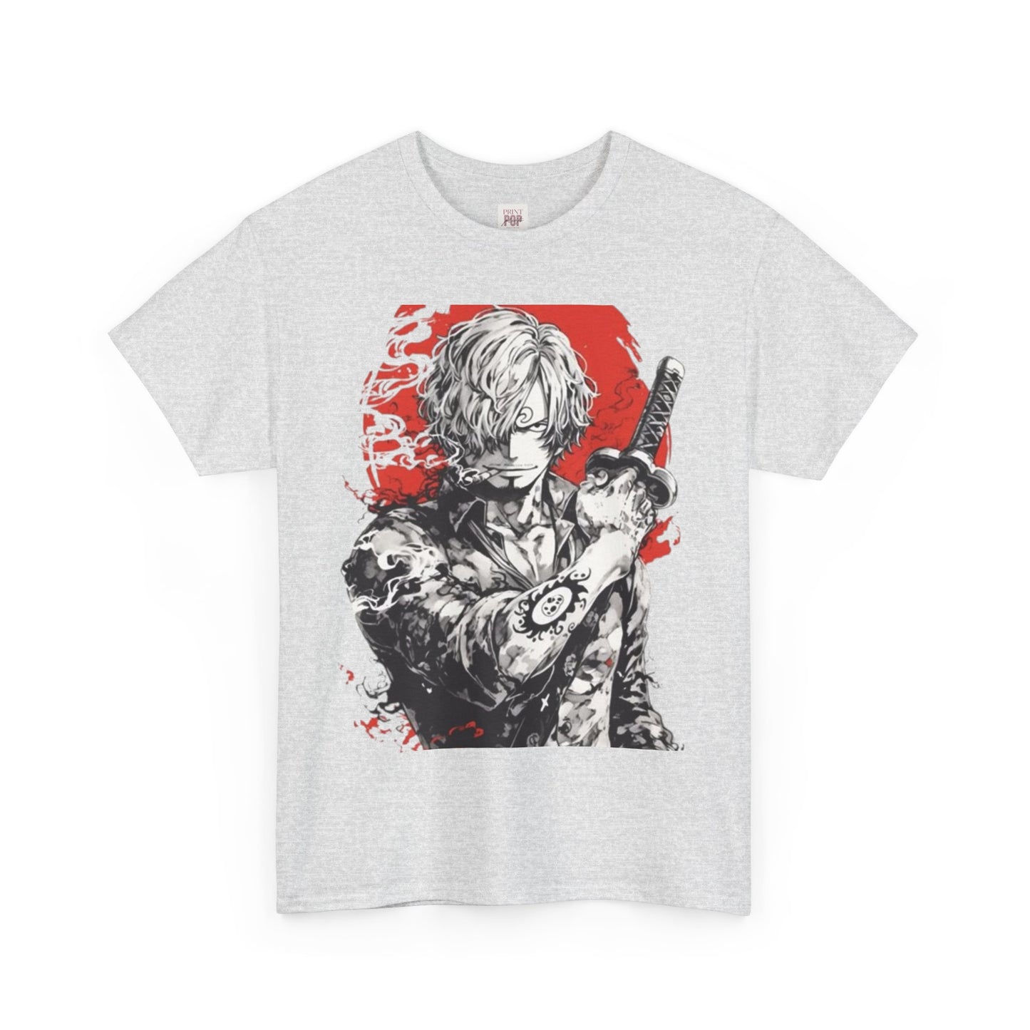 One Piece Shanks Unisex Heavy Cotton Tee - Vibrant and Stylish Design for Otaku Heads