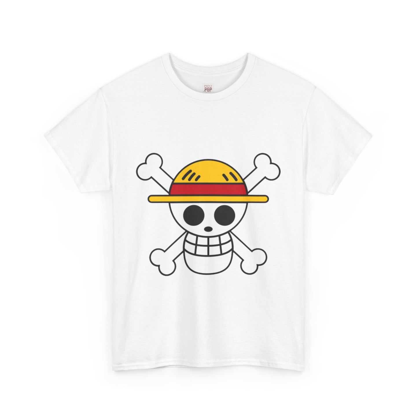 One Piece Logo Unisex Heavy Cotton Tee - Vibrant and Stylish Design for Otaku Heads