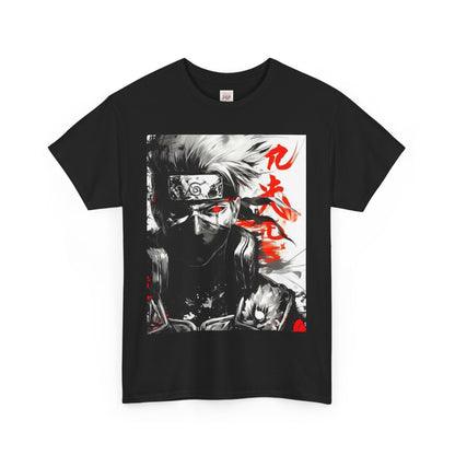 Naruto Shippuden Kakashi Unisex Heavy Cotton Tee - Vibrant and Stylish Design for Otaku Heads