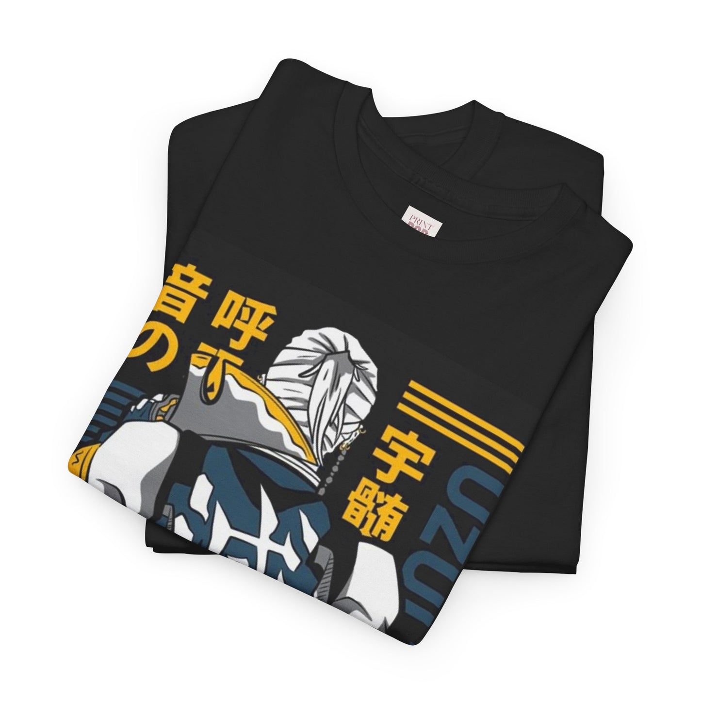 Demon Slayer Tengen Uzui Unisex Heavy Cotton Tee - Vibrant and Stylish Design for Otaku Heads