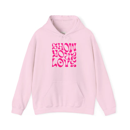 Show Your Love Quoted Unisex Heavy Blend Sweatshirt for Casual Comfort - Premium and Unique