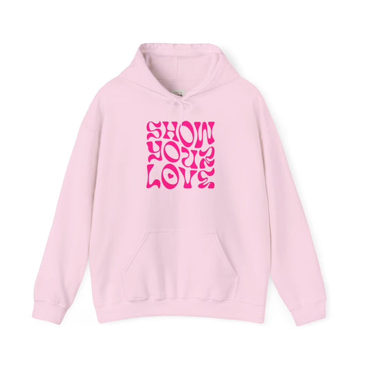 Show Your Love Quoted Unisex Heavy Blend Sweatshirt for Casual Comfort - Premium and Unique