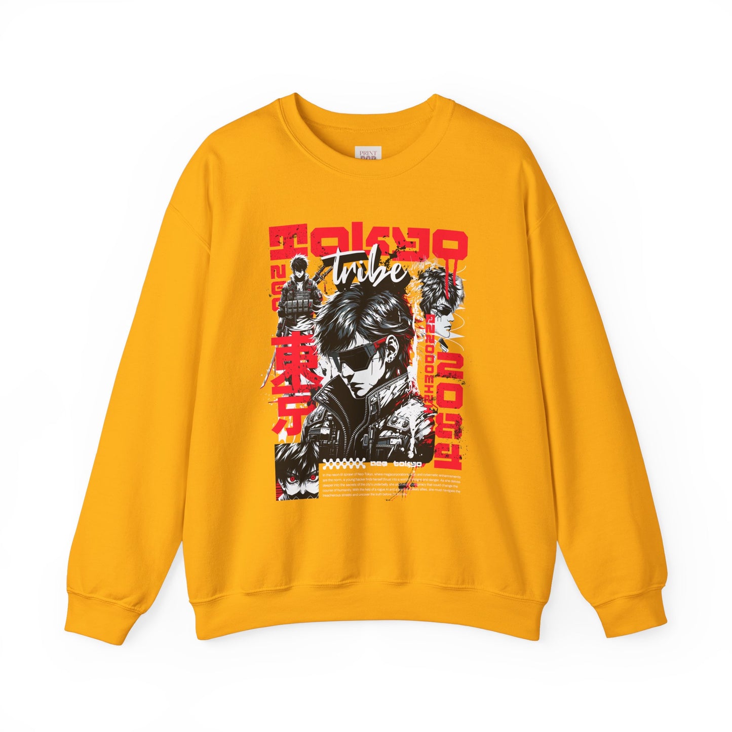 Vintage Anime Graphic Crewneck Sweatshirt - Comfortable Unisex Design