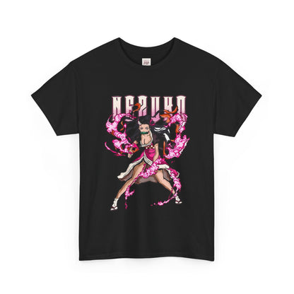 Demon Slayer Nezuko Kamado Unisex Heavy Cotton Tee - Vibrant and Stylish Design for Otaku Heads