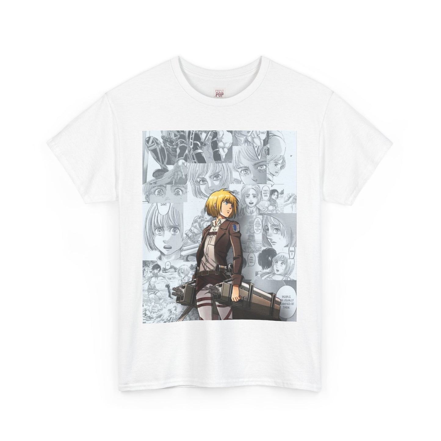 Attack On Titan Armin Arlert Unisex Heavy Cotton Tee - Vibrant and Stylish Design for Otaku Heads