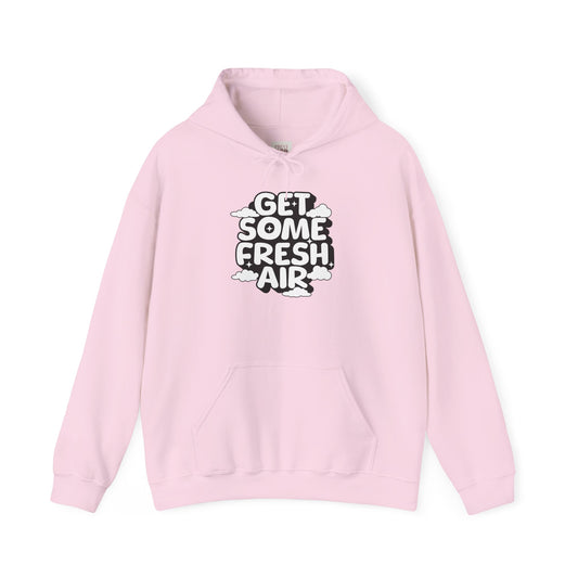 Get Some Fresh Air Quoted Hoodie - Cozy Unisex Heavy Blend Premium Quality Hoodie