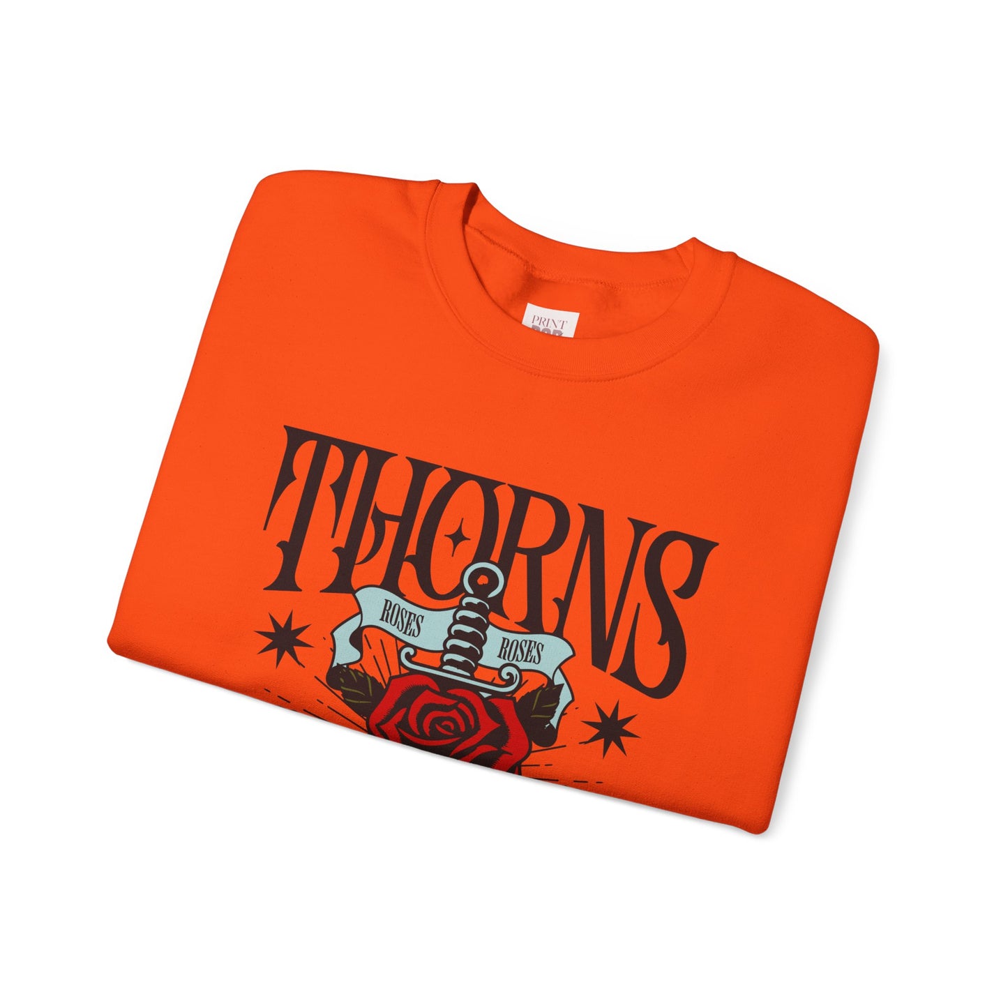 Thorns Graphic Crewneck Sweatshirt - Unisex Heavy Blend, Stylish & Comfortable