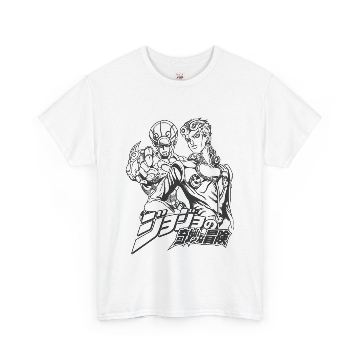 Jojo's Bizarre Adventure Giorno Giovanna Unisex Heavy Cotton Tee - Vibrant and Stylish Design for Otaku Heads