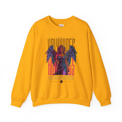 Vintage Angel Graphic Crewneck Sweatshirt – Comfortable Unisex Apparel for Everyday Wear