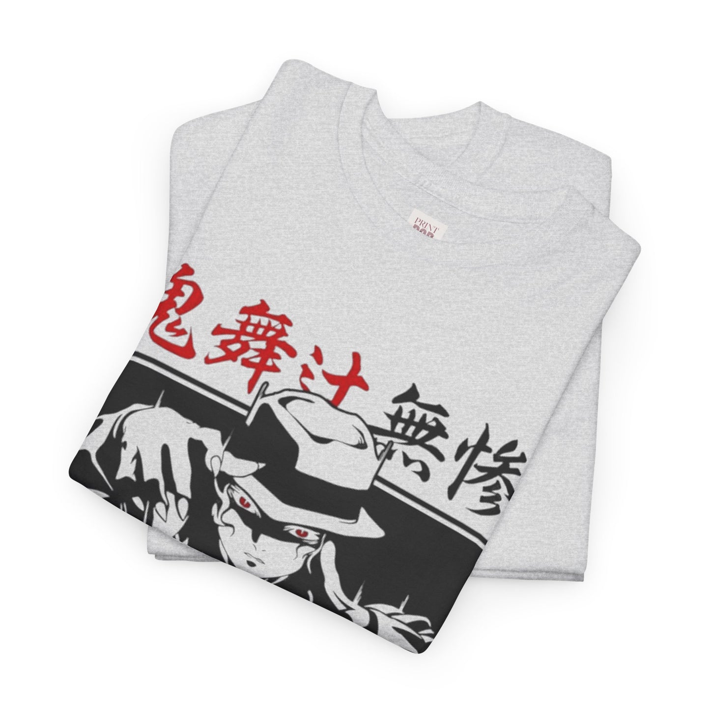 Demon Slayer Muzan Kibutsuji Unisex Heavy Cotton Tee - Vibrant and Stylish Design for Otaku Heads