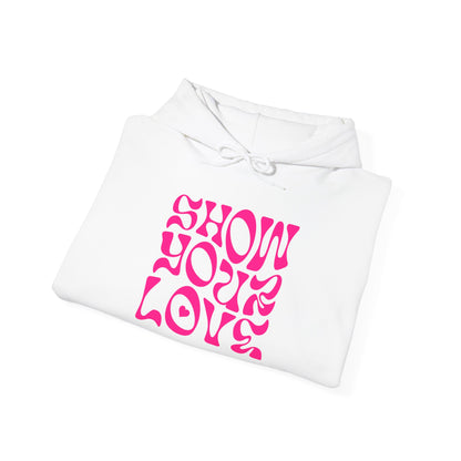 Show Your Love Quoted Unisex Heavy Blend Sweatshirt for Casual Comfort - Premium and Unique