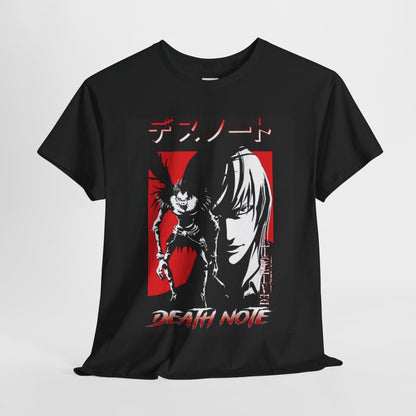 Death Note Light Yagami Unisex Heavy Cotton Tee - Vibrant and Stylish Design for Otaku Heads