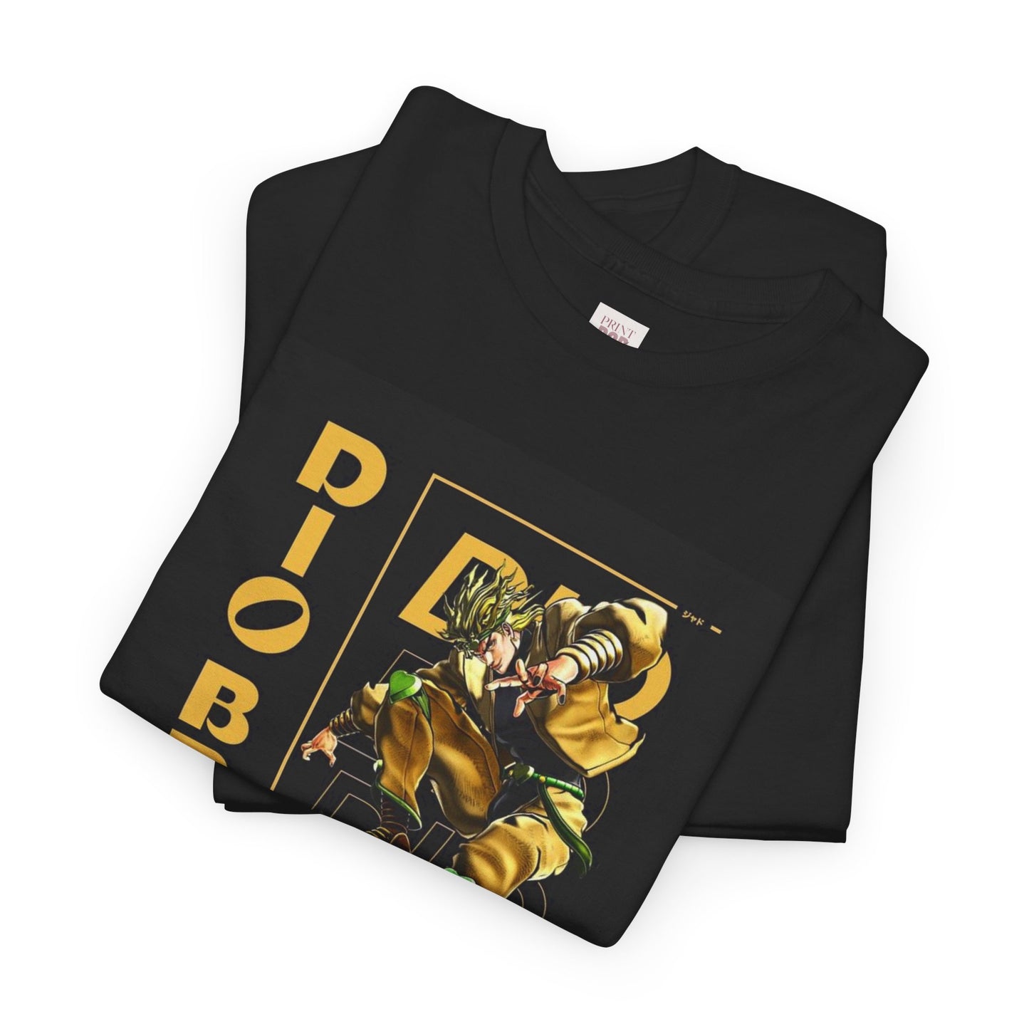 Jojo's Bizarre Adventure Dio Brando  Unisex Heavy Cotton Tee - Vibrant and Stylish Design for Otaku Heads