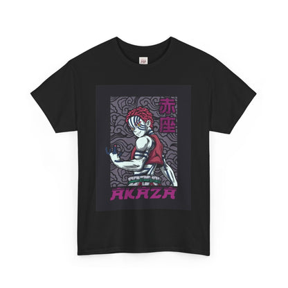 Demon Slayer Akaza Unisex Heavy Cotton Tee - Vibrant and Stylish Design for Otaku Heads