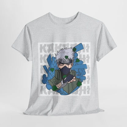 Naruto Shippuden Kakashi Unisex Heavy Cotton Tee - Vibrant and Stylish Design for Otaku Heads