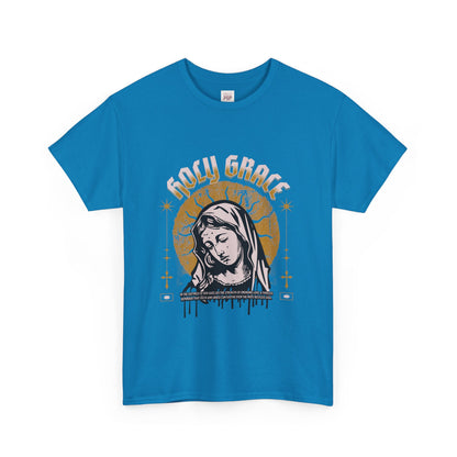 Holy Grace Unisex Heavy Cotton Tee - Spiritual Graphic T-Shirt for Faith and Inspiration