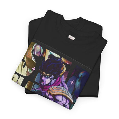 Jojo's Bizarre Adventure Jotaro Kujo Unisex Heavy Cotton Tee - Vibrant and Stylish Design for Otaku Heads