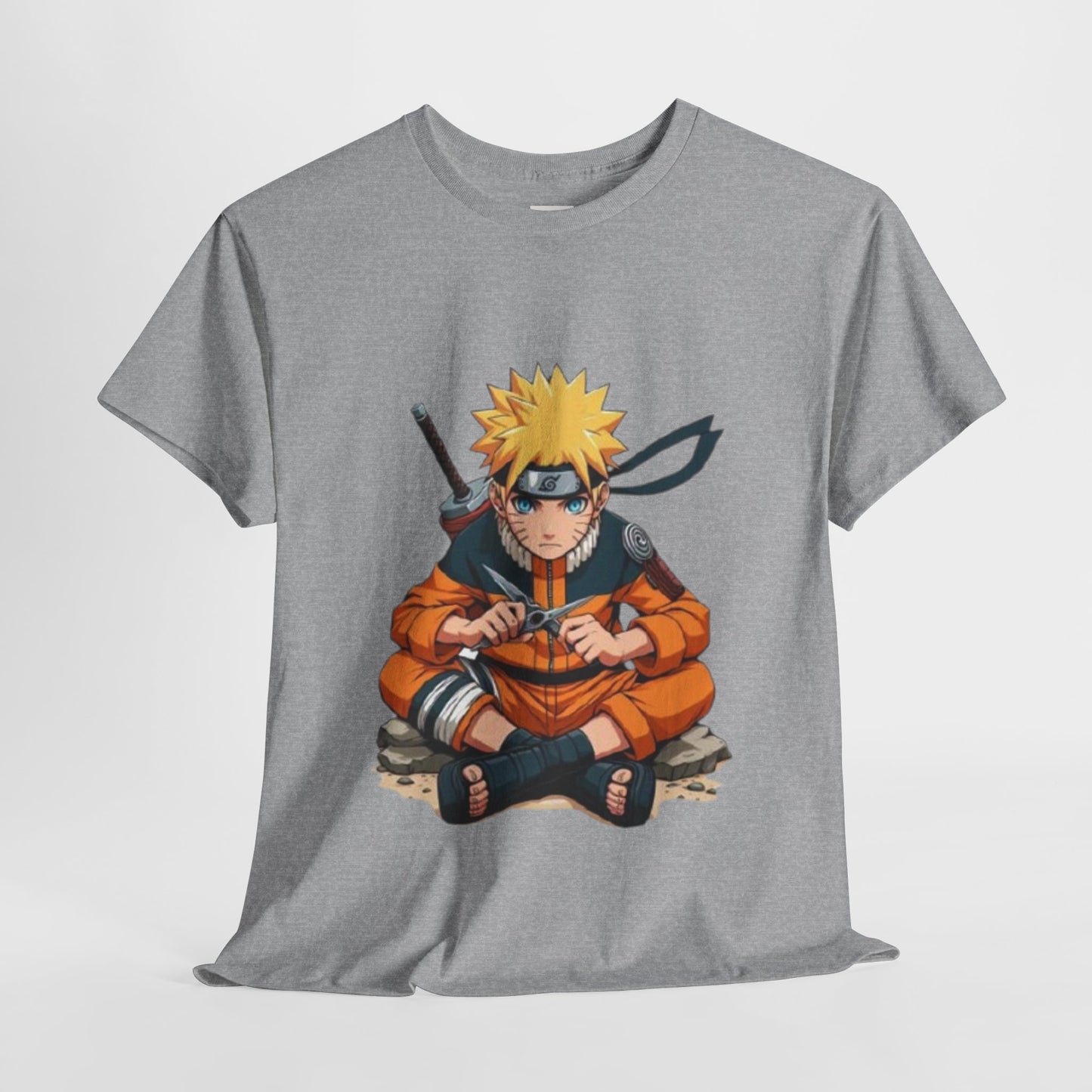 Naruto Shippuden Uzumaki Naruto Unisex Heavy Cotton Tee - Vibrant and Stylish Design for Otaku Heads