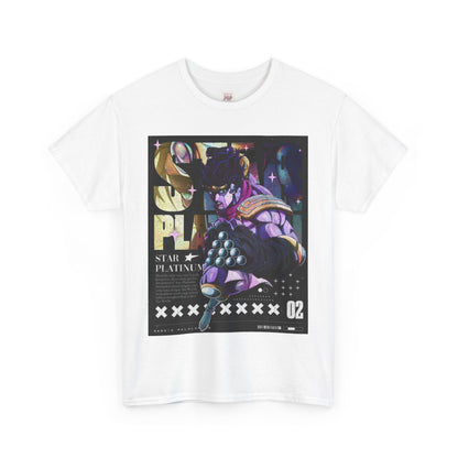 Jojo's Bizarre Adventure Jotaro Kujo Unisex Heavy Cotton Tee - Vibrant and Stylish Design for Otaku Heads