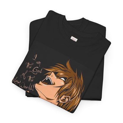 Death Note Light Yagami Unisex Heavy Cotton Tee - Vibrant and Stylish Design for Otaku Heads