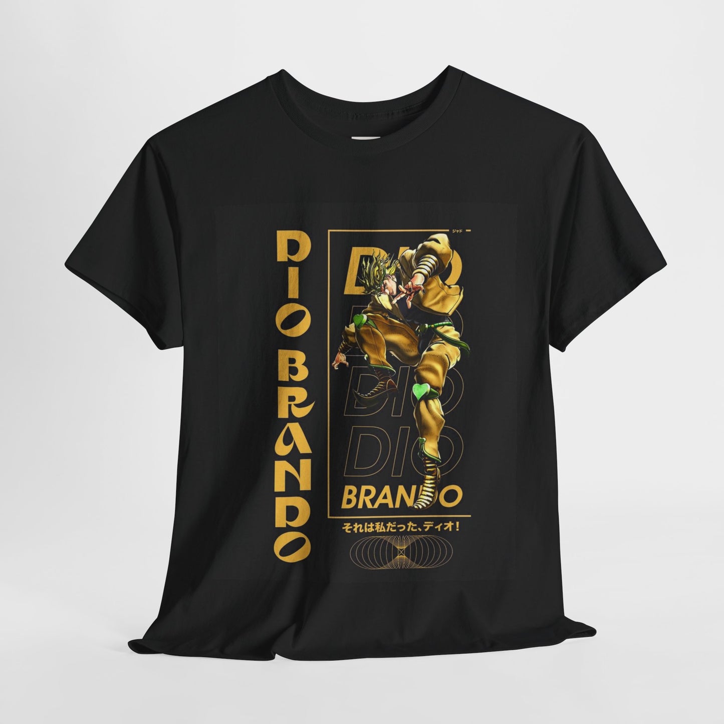 Jojo's Bizarre Adventure Dio Brando  Unisex Heavy Cotton Tee - Vibrant and Stylish Design for Otaku Heads