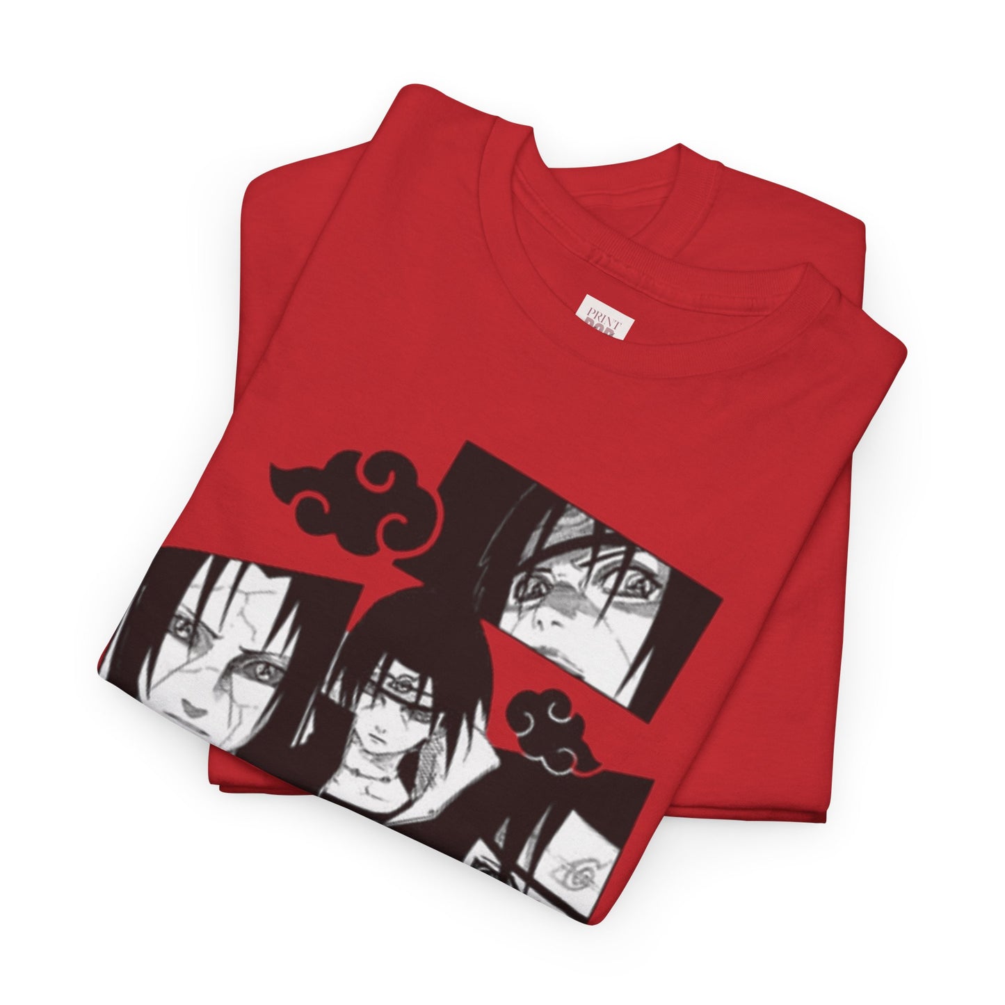 Naruto Shippuden Uchiha Itachi Unisex Heavy Cotton Tee - Vibrant and Stylish Design for Otaku Heads