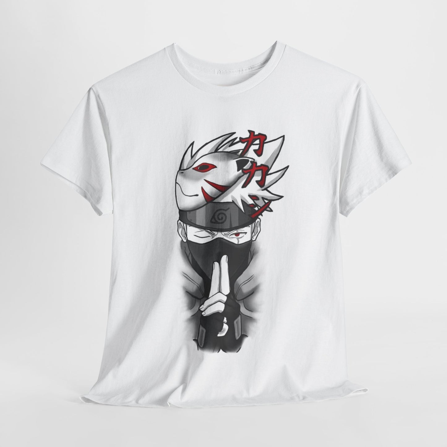 Naruto Shippuden Kakashi Unisex Heavy Cotton Tee - Vibrant and Stylish Design for Otaku Heads