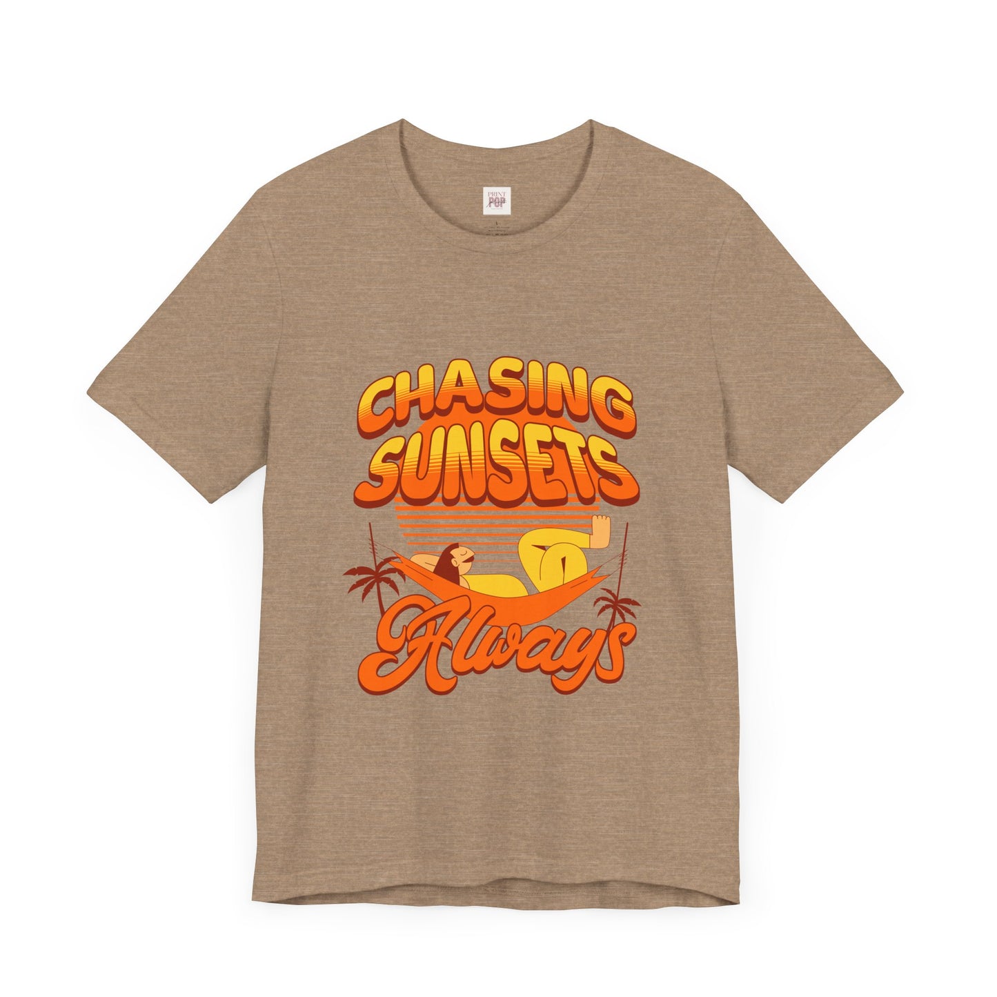 Chasing Sunsets Unisex Jersey Tee - Always Sunshine Vibes