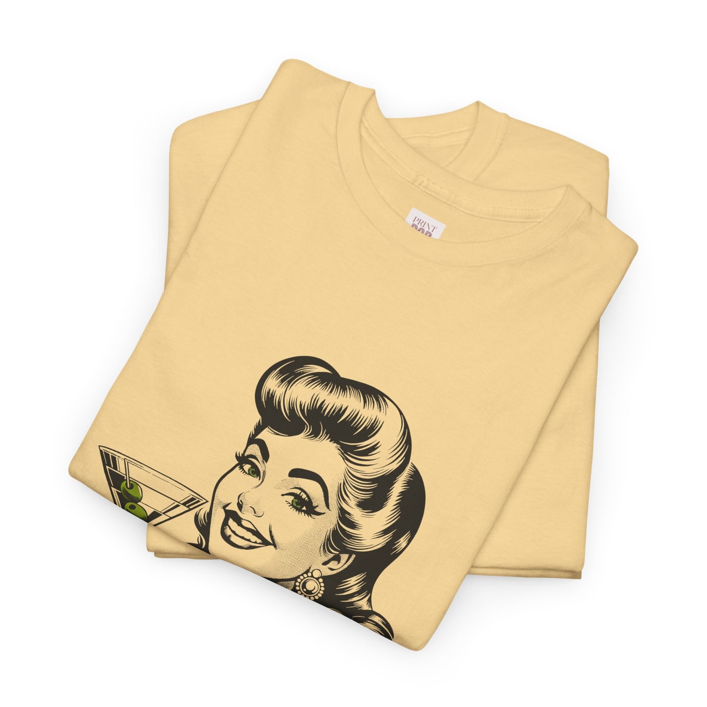 Martinis & Mischief Unisex Heavy Cotton Tee - Fun Retro Graphic T-Shirt