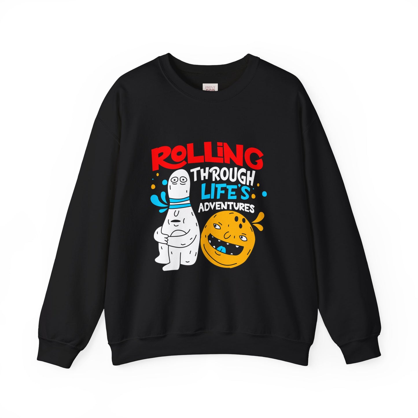 Rolling Through Life's Adventures Quoted Unisex Heavy Blend Premium Sweatshirt