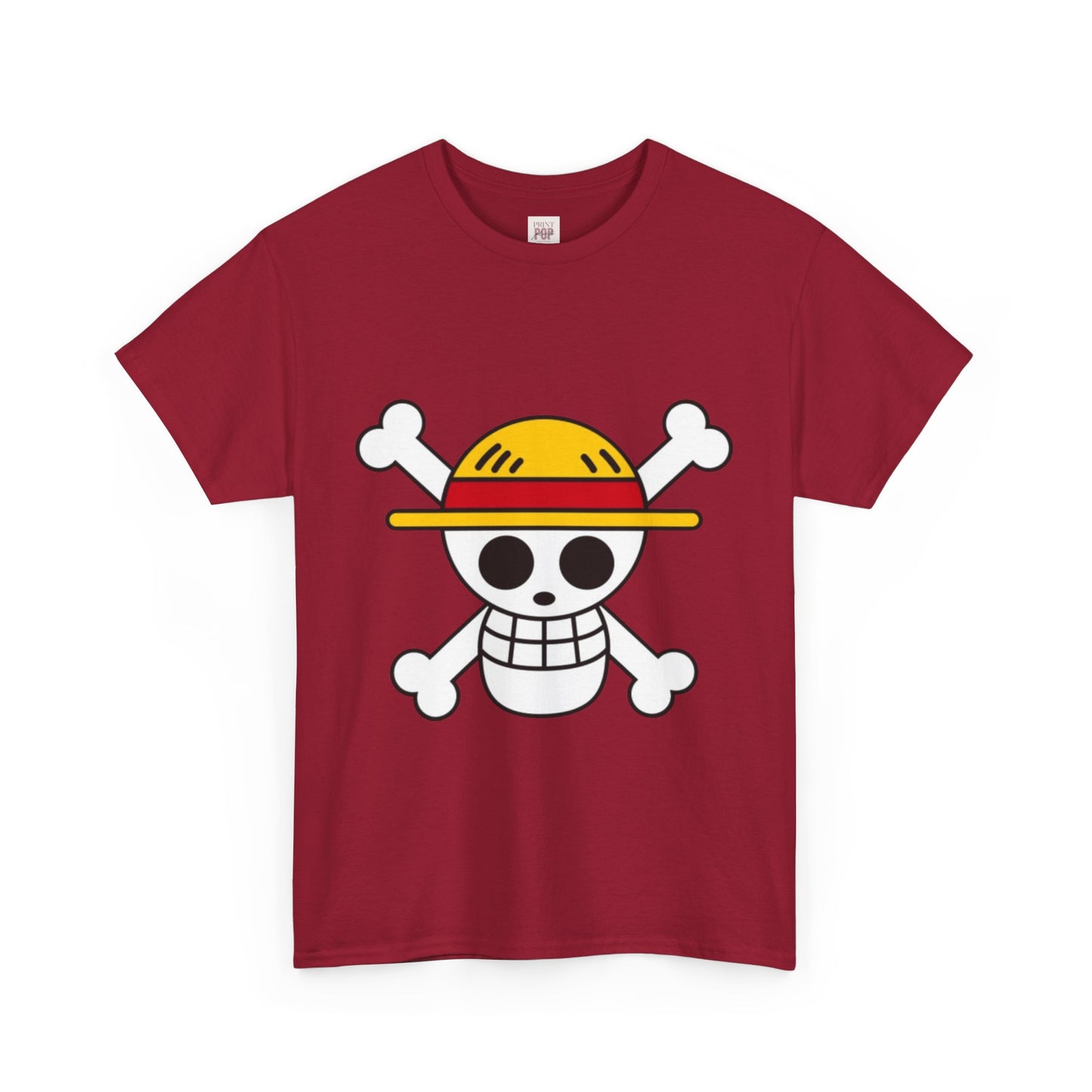 One Piece Logo Unisex Heavy Cotton Tee - Vibrant and Stylish Design for Otaku Heads