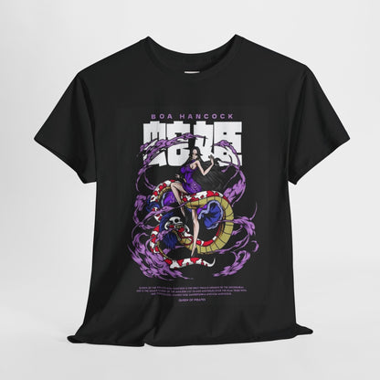 One Piece Boa Hancock Unisex Heavy Cotton Tee - Vibrant and Stylish Design for Otaku Heads