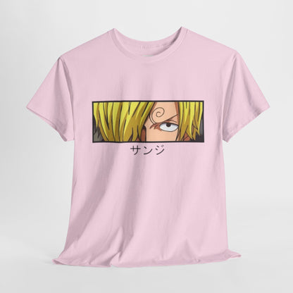 One Piece Sanji Unisex Heavy Cotton Tee - Vibrant and Stylish Design for Otaku Heads