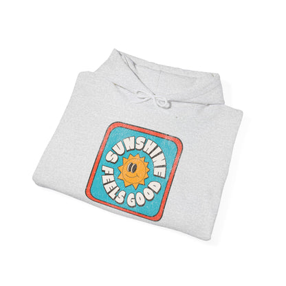 Sunshine Feels Good Unisex Heavy Blend Hoodie for Cozy Days - Stylish and Premium