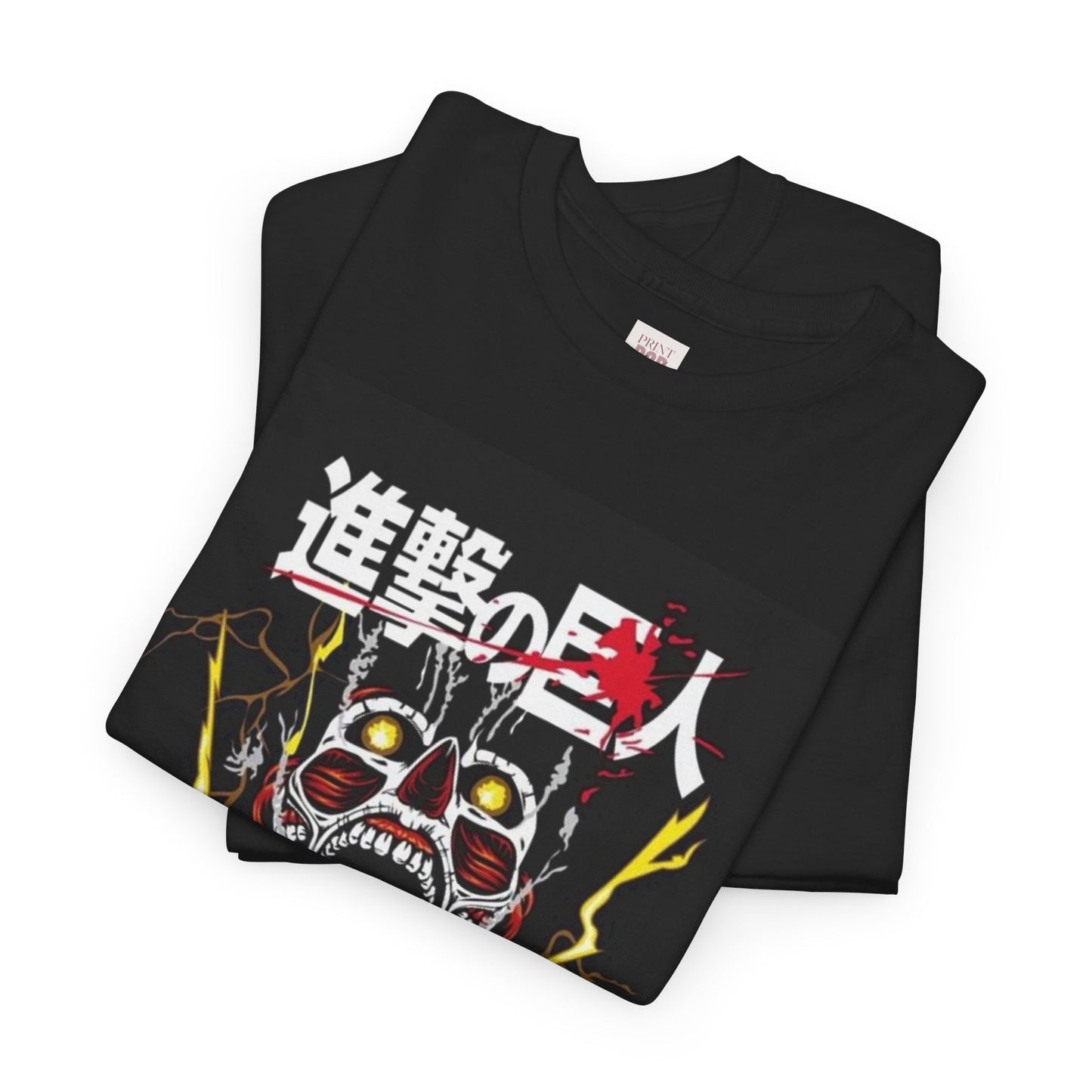 Attack On Titan Unisex Heavy Cotton Tee - Vibrant and Stylish Design for Otaku Heads