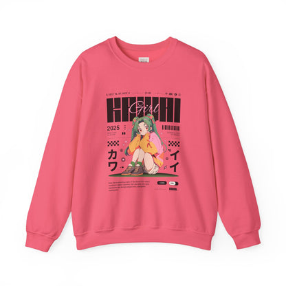 Anime-Inspired Unisex Heavy Blend™ Crewneck Sweatshirt - Retro Graphic for Casual Vibes