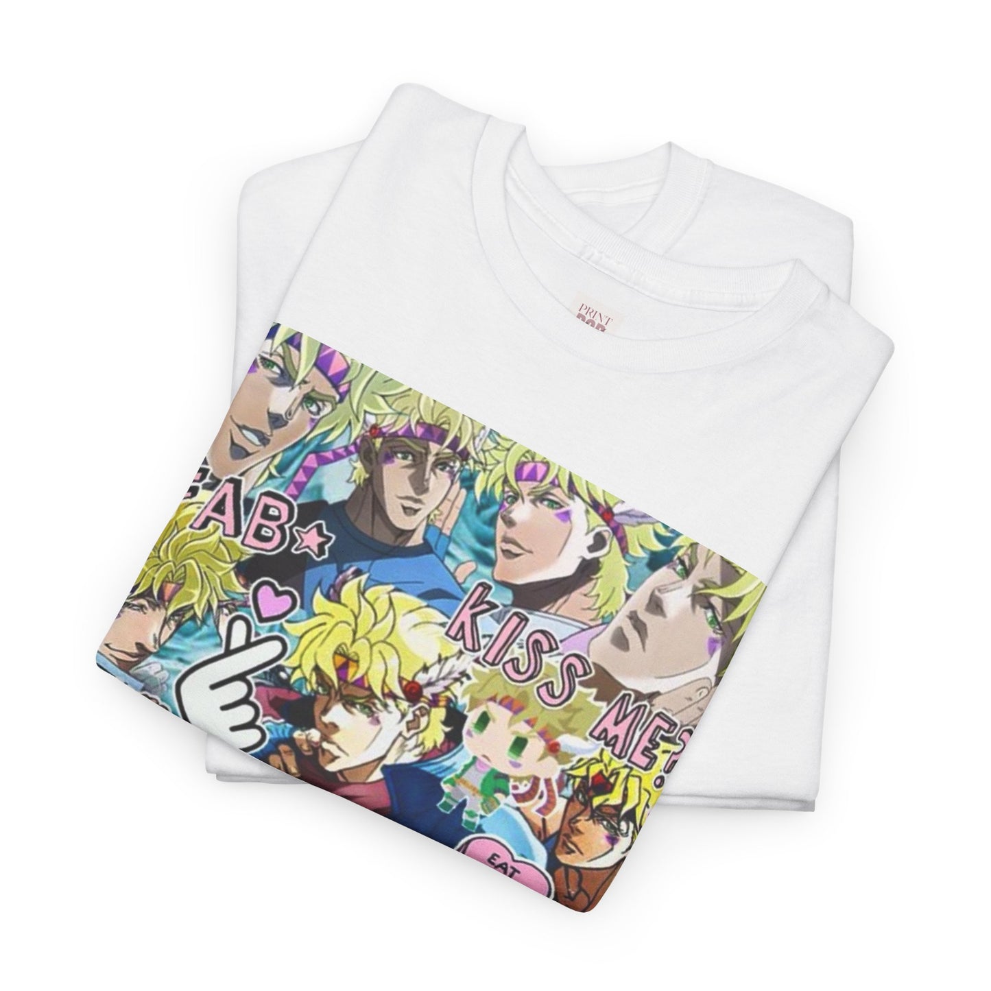 Jojo's Bizarre Adventure Caesar A. Zeppeli Unisex Heavy Cotton Tee - Vibrant and Stylish Design for Otaku Heads