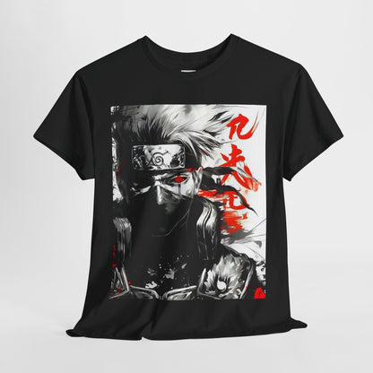 Naruto Shippuden Kakashi Unisex Heavy Cotton Tee - Vibrant and Stylish Design for Otaku Heads