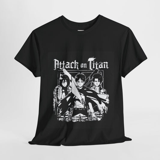 Attack On Titan Unisex Heavy Cotton Tee - Vibrant and Stylish Design for Otaku Heads