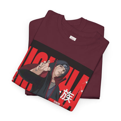 Naruto Shippuden Uchiha Itachi Unisex Heavy Cotton Tee - Vibrant and Stylish Design for Otaku Heads