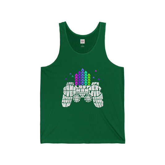 Colorful Gaming Unisex Jersey Tank Top - Cool Gamer Gift