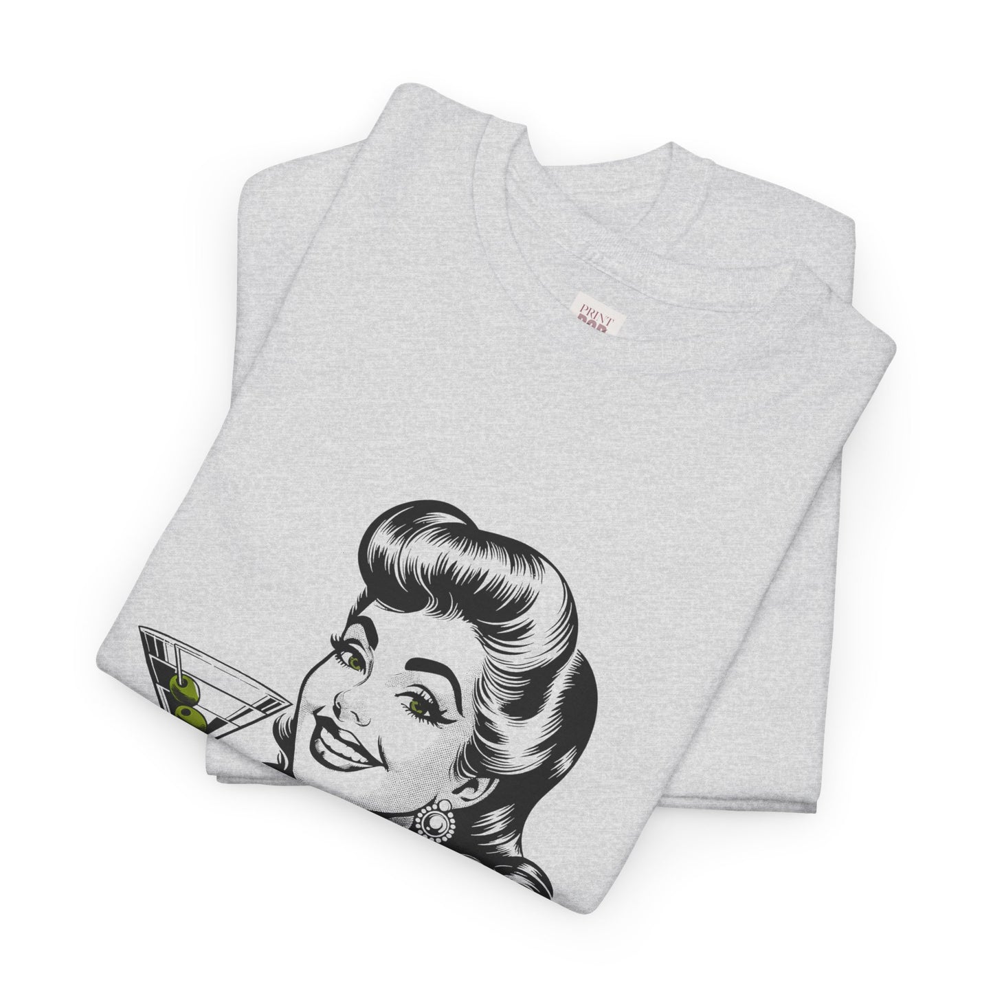 Martinis & Mischief Unisex Heavy Cotton Tee - Fun Retro Graphic T-Shirt