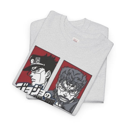 Jojo's Bizarre Adventure Unisex Heavy Cotton Tee - Vibrant and Stylish Design for Otaku Heads