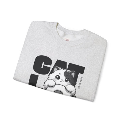 Cat Lovers Crewneck Unisex Heavy Blend Sweatshirt | Cute Cat Graphic Apparel