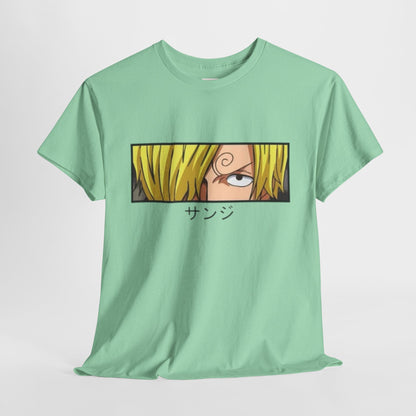 One Piece Sanji Unisex Heavy Cotton Tee - Vibrant and Stylish Design for Otaku Heads