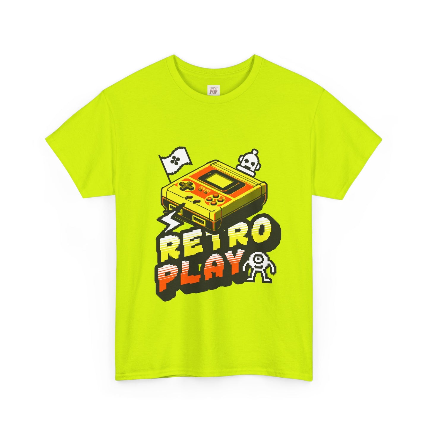 Retro Play Unisex Heavy Cotton Tee - Vintage Gaming Shirt