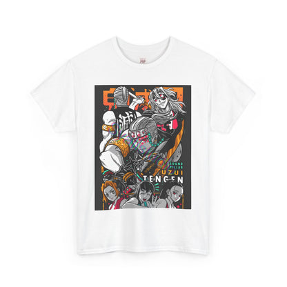 Demon Slayer Tengen Uzui Unisex Heavy Cotton Tee - Vibrant and Stylish Design for Otaku Heads