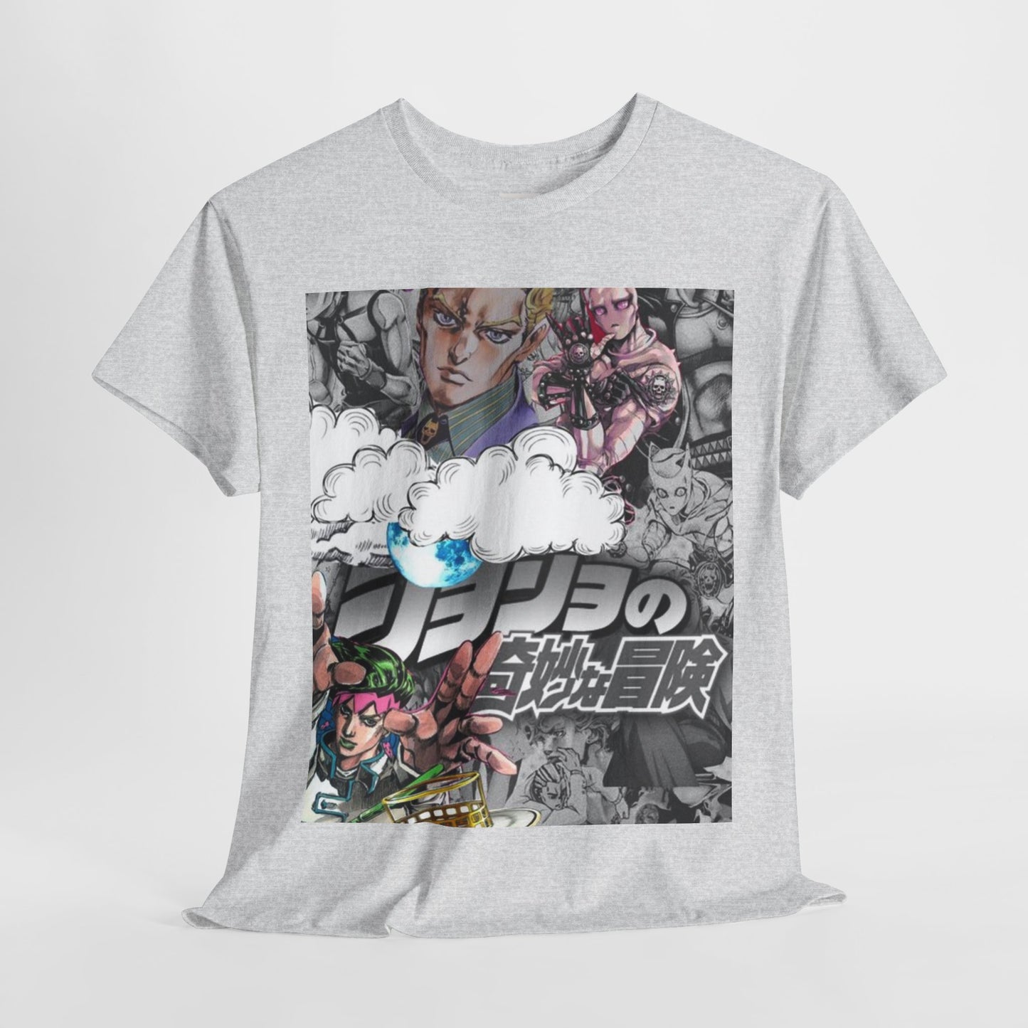 Jojo's Bizarre Adventure Rohan Kishibe Unisex Heavy Cotton Tee - Vibrant and Stylish Design for Otaku Heads