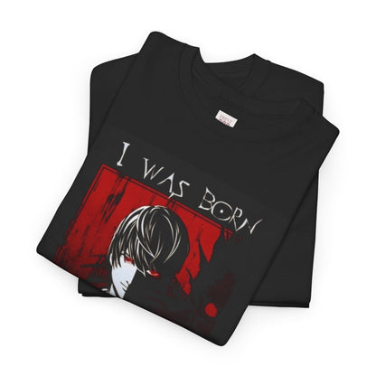 Death Note Light Yagami Unisex Heavy Cotton Tee - Vibrant and Stylish Design for Otaku Heads